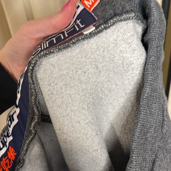 EXCELLENT CONDITION! SUPERDRY ORANGE LABEL CO. SLIM FIT GRAY SWEATPANTS SIZE M - Picture 14 of 14
